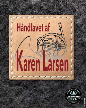Leren Labels Handmade
